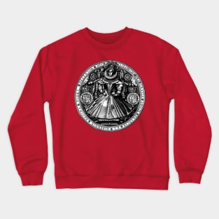 Medallion Queen Elizabeth I on Throne Crewneck Sweatshirt